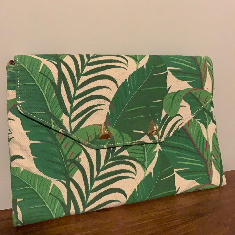 Palm Leaf Clutch